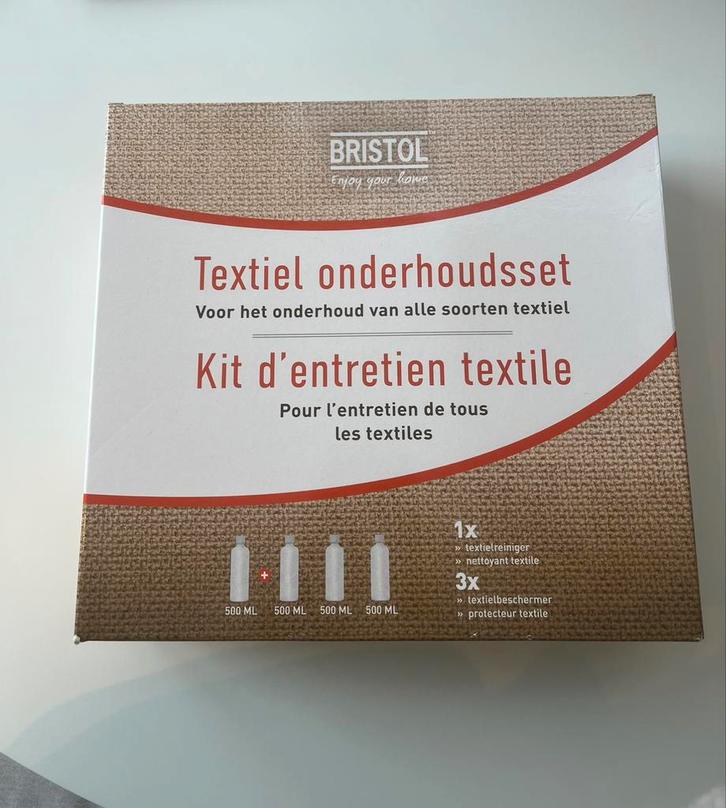 Textiel onderhoudsset van Bristol, Huis en Inrichting, Zetels | Zetels, Nieuw, Ophalen