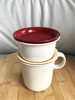 Tupperware suiker + melkpot met deksel nieuw 9 foto's., Verzenden, Nieuw, Crème, Overige typen