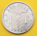 1928 Bon pour 1 franc - port 1,5 euro par courrier, Postzegels en Munten, Munten | België, Verzenden, Metaal, Losse munt