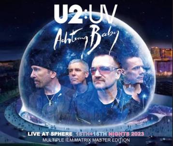 4 CD's U2 - Live at Shere 15e en 16e avond 2023