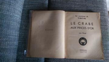 Tintin le crabe aux pinces d'or eo a13 1941 pinces bas, Enlèvement ou Envoi, Une BD, Utilisé, HERGE