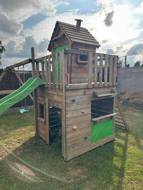 Speelhuis - FATMOOSE CrazyCat Comfort XXL, Kinderen en Baby's, Speelgoed | Buiten | Speelhuisjes, Gebruikt, Hout, Ophalen