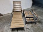 Ligzetels voor tuin of terras, Tuin en Terras, Ligbedden, Ophalen, Gebruikt, Aluminium, Inklapbaar