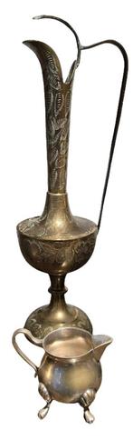 Antieke metalen kannen / kruiken, Antiek en Kunst, Ophalen, Brons