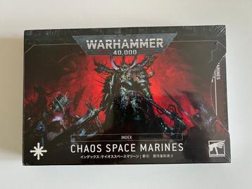 Paquet de cartes Index Chaos Space Marines Warhammer 40,000