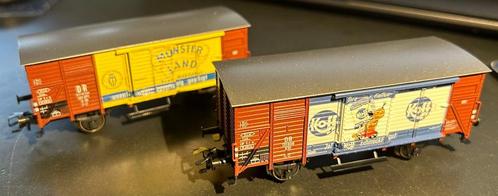 3087. Set van 2 overdekte auto's van DRG/DB HO Märklin., Hobby en Vrije tijd, Modeltreinen | H0, Nieuw, Wagon, Märklin, Ophalen of Verzenden