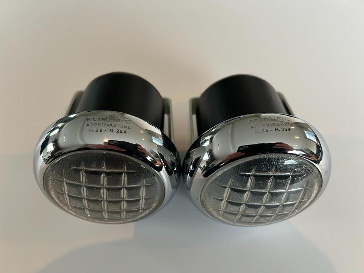 Carello small front lights for Alfa Romeo 1900 (set), Auto-onderdelen, Verlichting, Alfa Romeo, Fiat, Gebruikt, Ophalen of Verzenden