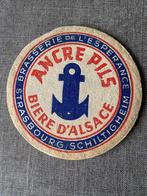 Vieux sous-bock ANCRE PILS Bière d'Alsace, Verzamelen, Ophalen of Verzenden, Gebruikt, Viltje(s)