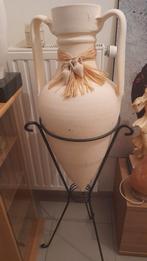 Magnifique vase decoratif 1m26 sur support fer forger, Comme neuf, Enlèvement ou Envoi