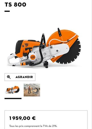 Stihl TS800, Enlèvement ou Envoi, Utilisé