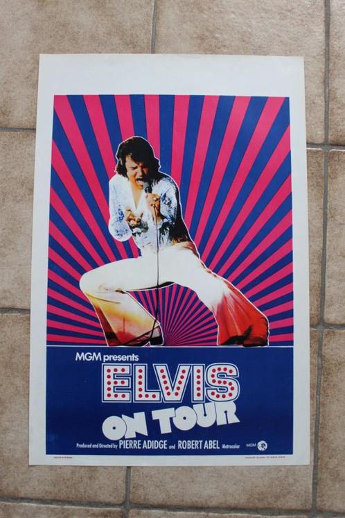 filmaffiche Elvis Presley Elvis On Tour 1972 filmposter, Verzamelen, Posters, Zo goed als nieuw, Film en Tv, A1 t/m A3, Rechthoekig Staand