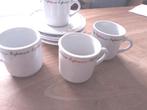 Tasses à expresso 4 + assiettes 6 pièces, Enlèvement, Comme neuf