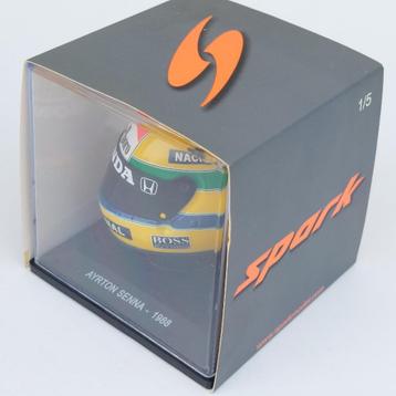 HELM AYRTON SENNA 1/5 SPARK MINIMAX 1988 BLISTER MARLBORO  beschikbaar voor biedingen