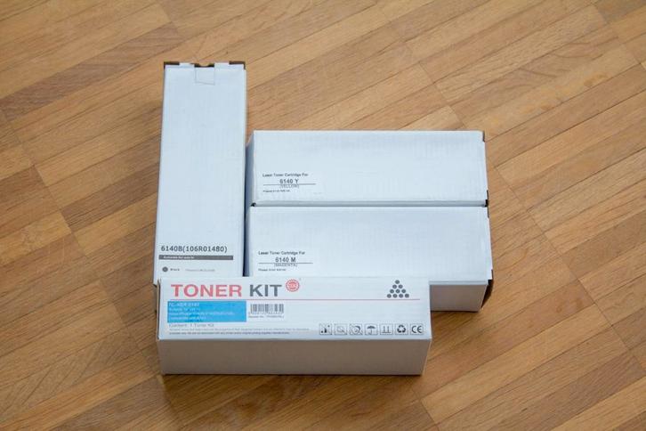 4 tonercartridges voor Xerox 6140 kleurenlaserprinter NIEUW, Informatique & Logiciels, Fournitures d'imprimante, Neuf, Toner, Enlèvement ou Envoi