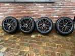 4 banden + velgen steek 5x112, Auto-onderdelen, Ophalen, 18 inch, Gebruikt, Banden en Velgen