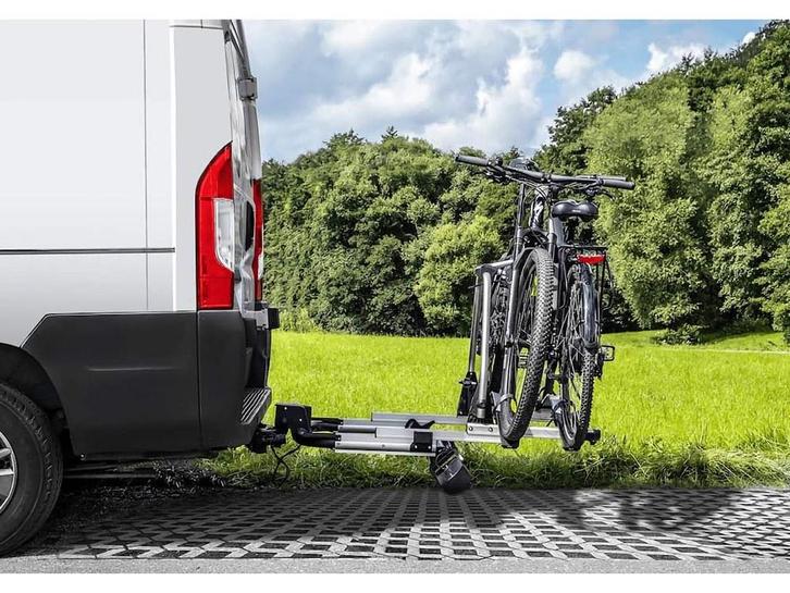 Enduro SD260 buscamper fietsendrager, Auto diversen, Fietsendragers, Zo goed als nieuw, Trekhaakdrager, 2 fietsen, Brede banden