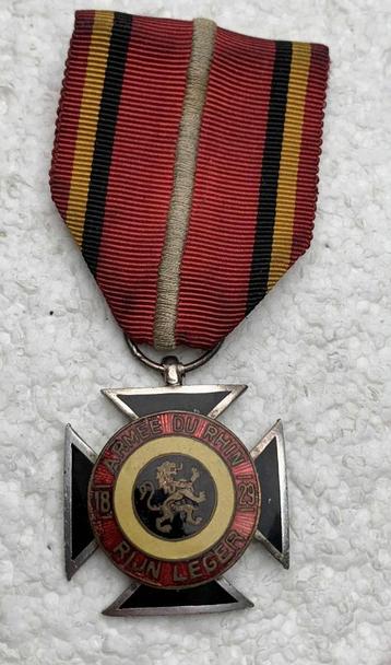 Medaille, Bezettingskruis Rijnleger (Met data 18-29) WOI-WO beschikbaar voor biedingen