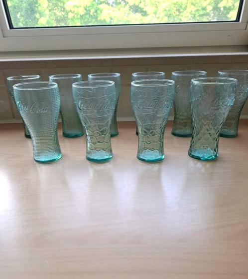 Diverse Nieuwe Coca Cola Glazen in Groen Glas, Verzamelen, Glas en Drinkglazen, Nieuw, Frisdrankglas, Ophalen of Verzenden