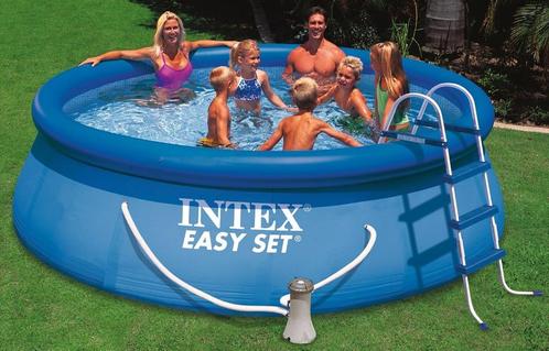 Zwembad Intex 366 x 91 cm, Tuin en Terras, Zwembaden, Gebruikt, Opblaaszwembad, 80 tot 120 cm, 200 tot 400 cm, 200 tot 300 cm