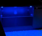 Tv-kastje zwart met LED-strip, Ophalen