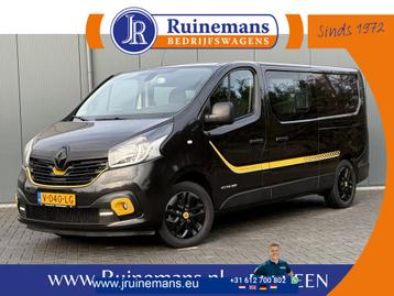Renault Trafic 1.6 dCi 146 PK / L2H1 / DUBBELE CABINE / Form, Auto's, Zwart, Onderhoudsboekje, Te koop, Parkeersensor