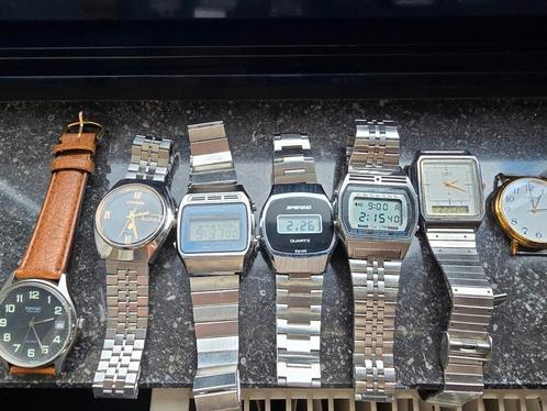Vintage LCD en quartz horloges Seiko, Casio, Citizen, Handtassen en Accessoires, Horloges | Antiek, Citizen, Staal, 1960 of later