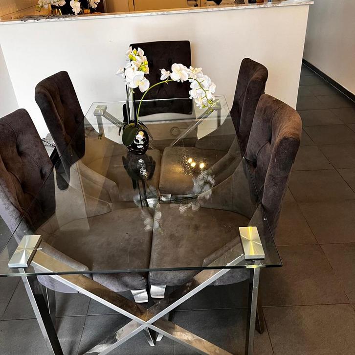 Complete eetkamer, Huis en Inrichting, Complete eetkamers, Gebruikt, Ophalen