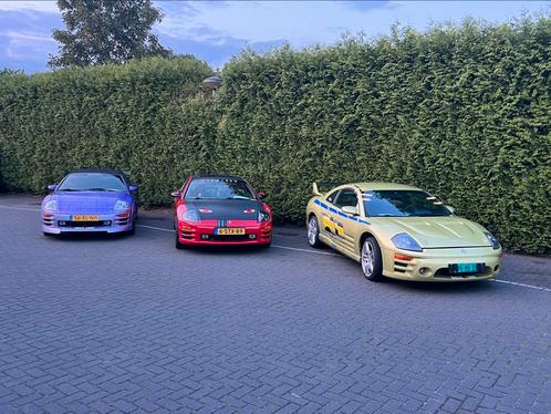 6 Mitsubishi Eclipse en 1 toyota supra mk4 GTE, Auto's, Mitsubishi, Particulier, Eclipse, Lederen bekleding, Coupé, Automaat, Wit