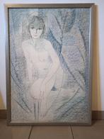 Moderne pentekening vrouwenfiguur, Antiek en Kunst, Kunst | Tekeningen en Fotografie, Ophalen