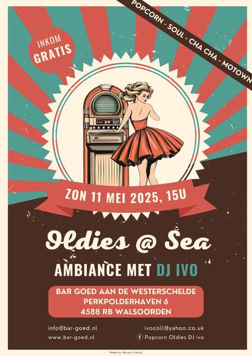 popcornoldies motown soul ska chacha salsa party 2025, Muziek en Instrumenten, Overige Muziek en Instrumenten, Gebruikt, Ophalen