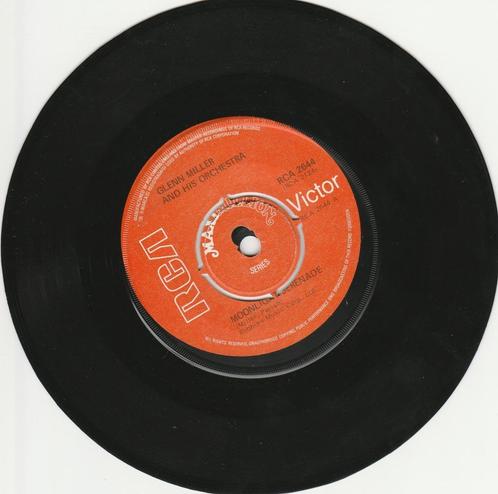 45T vinyl single 'Moonlight serenade' van Glenn Miller, Cd's en Dvd's, Vinyl Singles, Gebruikt, Single, Wereldmuziek, 7 inch, Ophalen of Verzenden