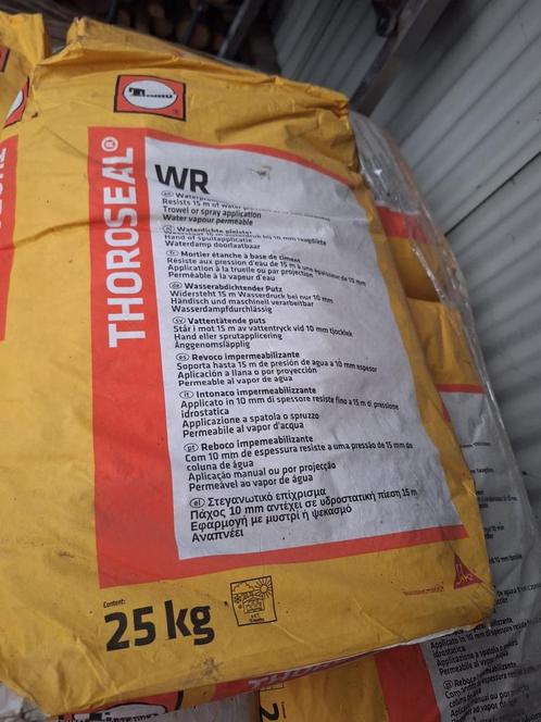 Thoroseal WR grijs (31 zakken), Doe-het-zelf en Bouw, Isolatie en Afdichting, Nieuw, Overige materialen, Ophalen