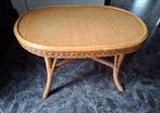 Rieten salontafel,  ovalen tafeltje, Ophalen, Gebruikt, 50 tot 100 cm, 50 tot 100 cm