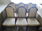 SET VAN ZES BEKLEDE ANTIEKE STOELEN, Ophalen