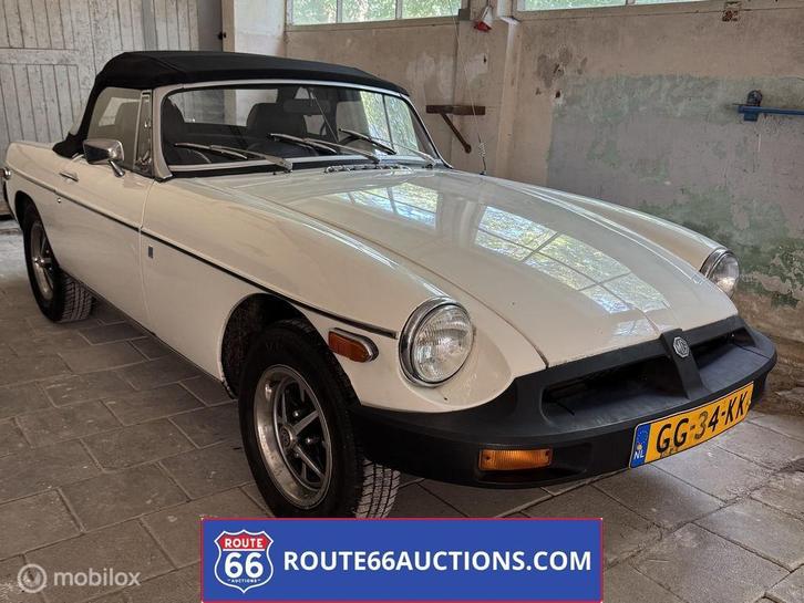 MG MGB Cabriolet | 1979 | Route 66 Auctions, Auto's, Oldtimers, Bedrijf, Te koop, MG, Benzine, Overige carrosserie, Handgeschakeld