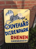 Ouwehand Dierenpark emaille reclamebord, Ophalen of Verzenden, Zo goed als nieuw, Reclamebord