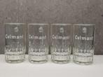Quatre anciennes chopes en verre COLMANT de la brasserie Col, Ophalen of Verzenden, Zo goed als nieuw, Pul(len), Overige merken