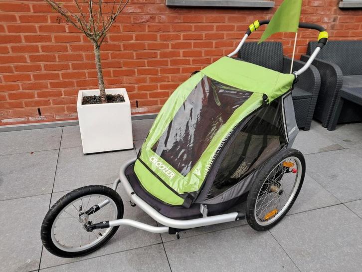 Fietskar Croozer voor 2 kinderen, Fietsen en Brommers, Fietsaccessoires | Aanhangwagens en Karren, Gebruikt, Ophalen