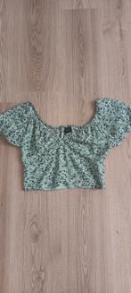 Groen topje met bloemetjes., Vêtements | Femmes, Tops, Manches courtes, Groggy, Comme neuf, Taille 34 (XS) ou plus petite