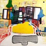 WHA . Pantki -- schilderij - abstract _ 100x100 -2020, Ophalen of Verzenden