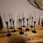 Set van 9 handgeblazen champagnefluiten, Verzamelen, Ophalen