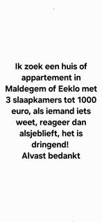 Te huur Maldegem of Eeklo