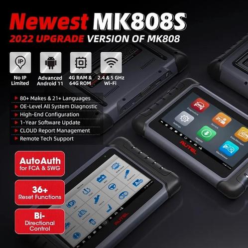 Autel MK808 S of MK808bt pro universeel uitleesapparaat obd, Auto diversen, Autogereedschap, Nieuw, Ophalen of Verzenden