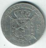 Belgische zilver munt 1 frank 1887 VL Leopold II, Zilver, Zilver, Losse munt, Verzenden