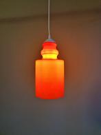 Vintage oranje opaline hanglamp, jaren 70, Antiek en Kunst, Ophalen of Verzenden