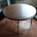 Belle table ronde en bambou de 121 cm de large, Maison & Meubles, Enlèvement ou Envoi