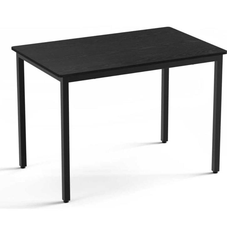 Table rectangle noir 100%, Maison & Meubles, Tables | Tables à manger, Comme neuf, 100 à 150 cm, 50 à 100 cm, Quatre personnes