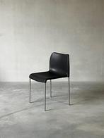 Vintage Duits design chrome / zwarte stoel , Kusch + co, Ophalen, Zo goed als nieuw, Zwart
