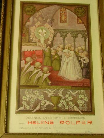 Cadre souvenir de 1ère communion beschikbaar voor biedingen