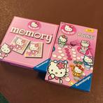 Hello Kitty Memory & Pachisi, Mens Erger Je Niet, Ravensburg, Comme neuf, Trois ou quatre joueurs, Enlèvement ou Envoi, Jeu de voyage